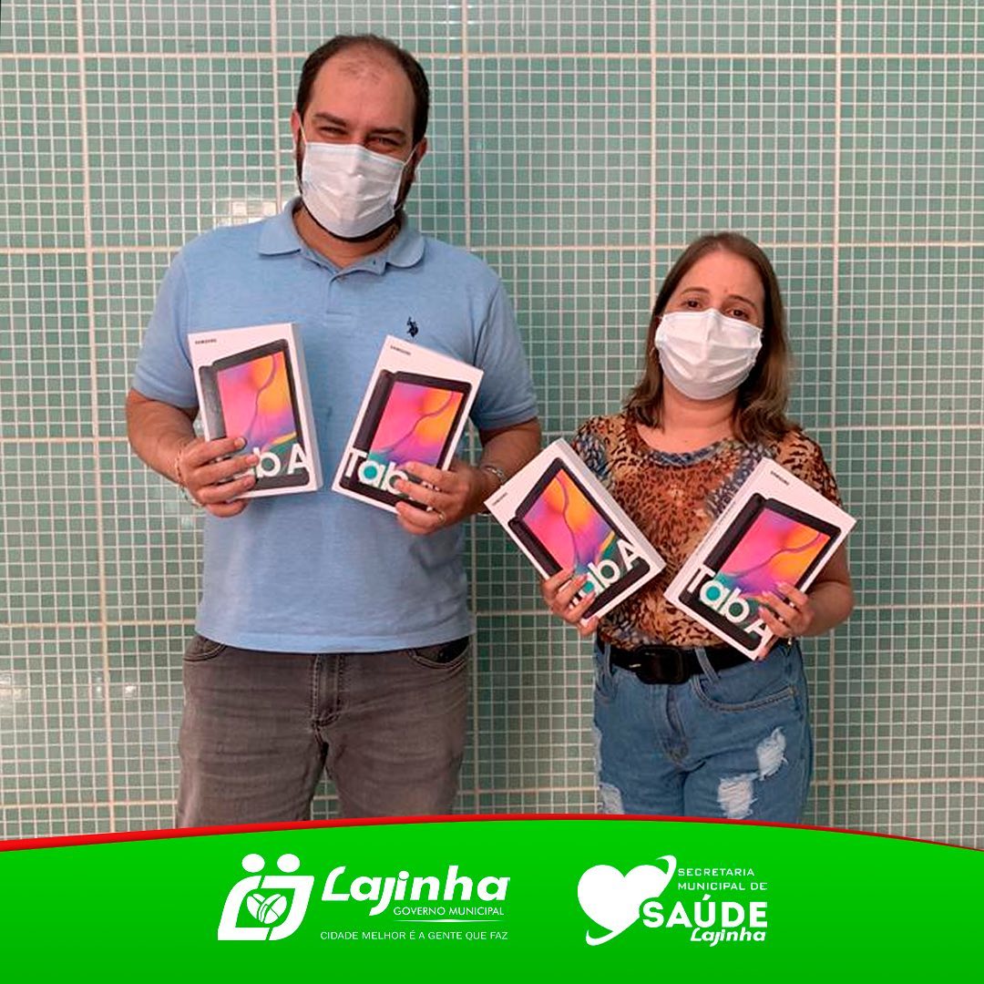 SECRETARIA DE SAÚDE ADQUIRE TABLETS PARA AUXILIAR AGENTES DE SAÚDE DO MUNICÍPIO