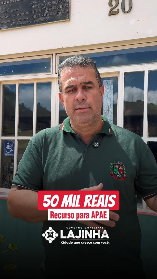 50 MIL PARA A APAE DE LAJINHA