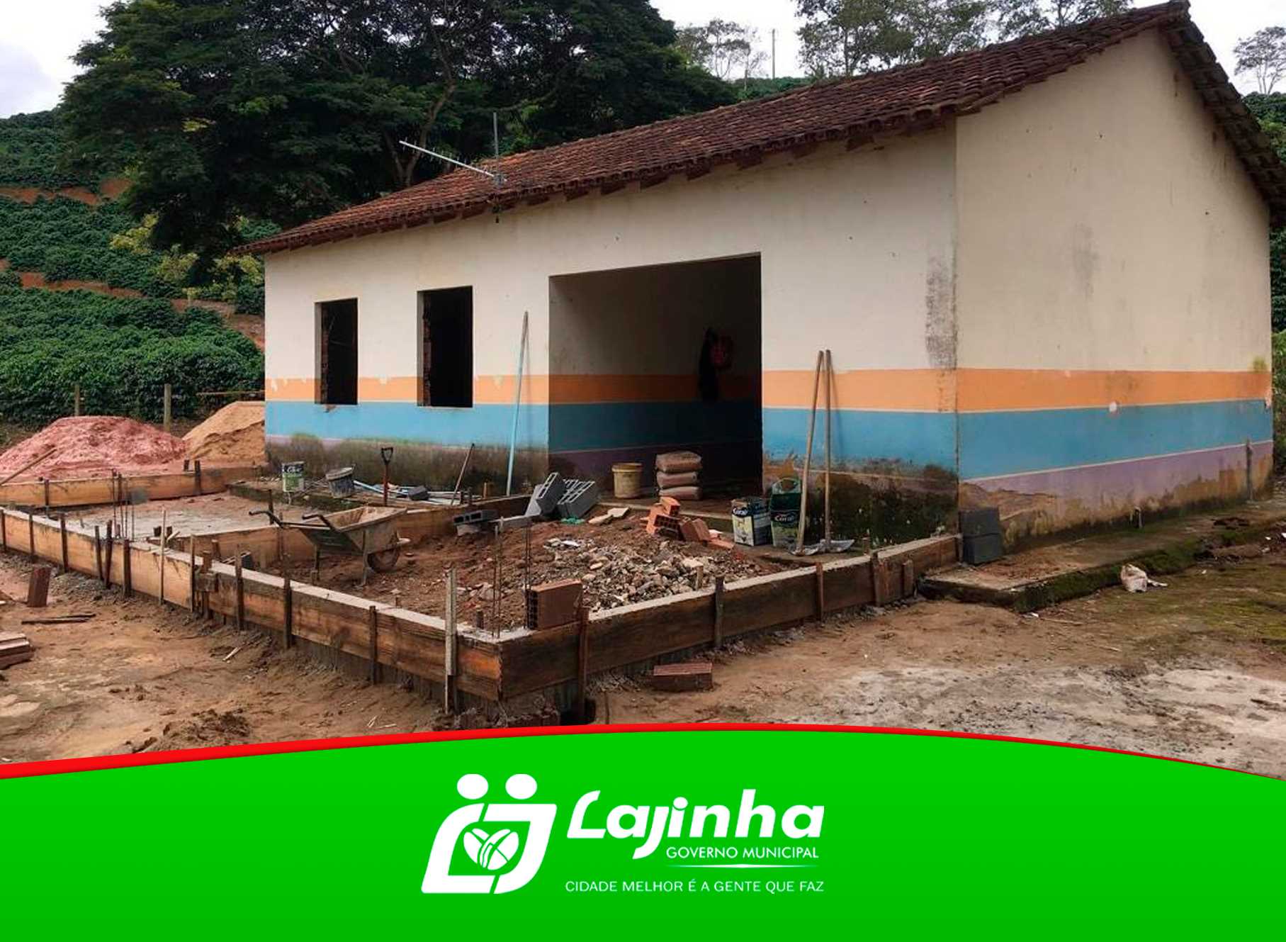 ADMINISTRAÇÃO MUNICIPAL DE LAJINHA INICIA OBRA DE REFORMA E AMPLIAÇÃO DA E. M. JOSÉ MARQUES