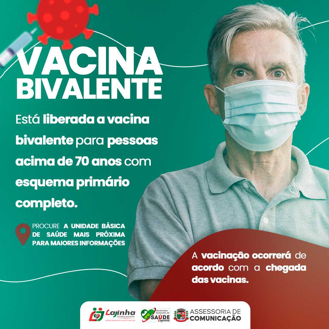 TEM INÍCIO A VACINAÇÃO BIVALENTE NO MUNICÍPIO