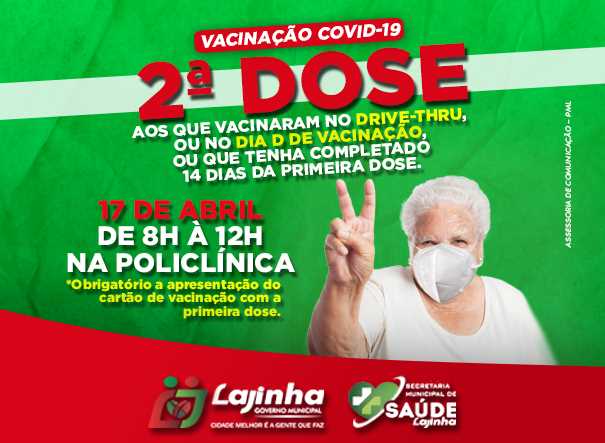 2º DOSE VACINAÇÃO COVID-19