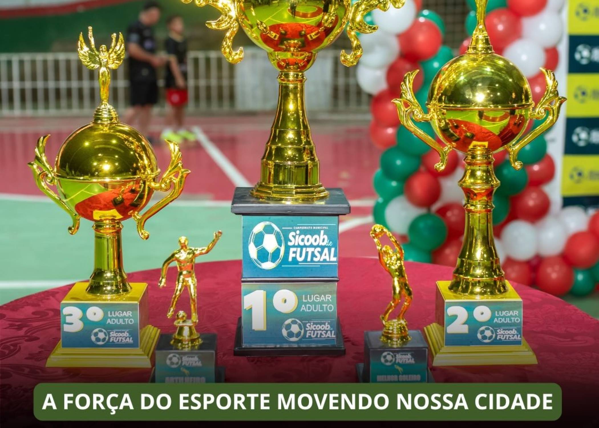 Grande final do 1º Campeonato Municipal Sicoob de Futsal